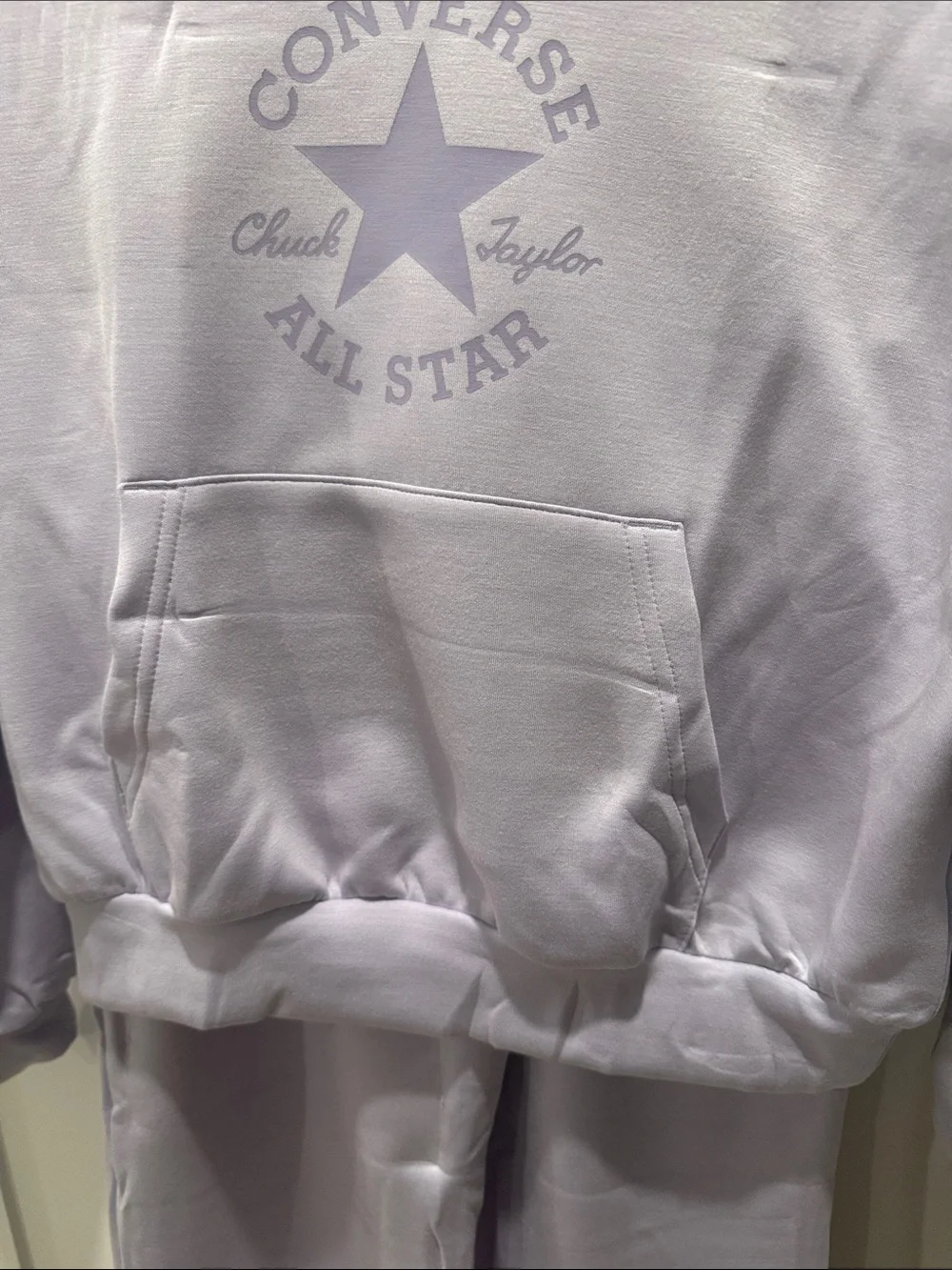 Converse Lavender Kids Hooded Pajama Set
